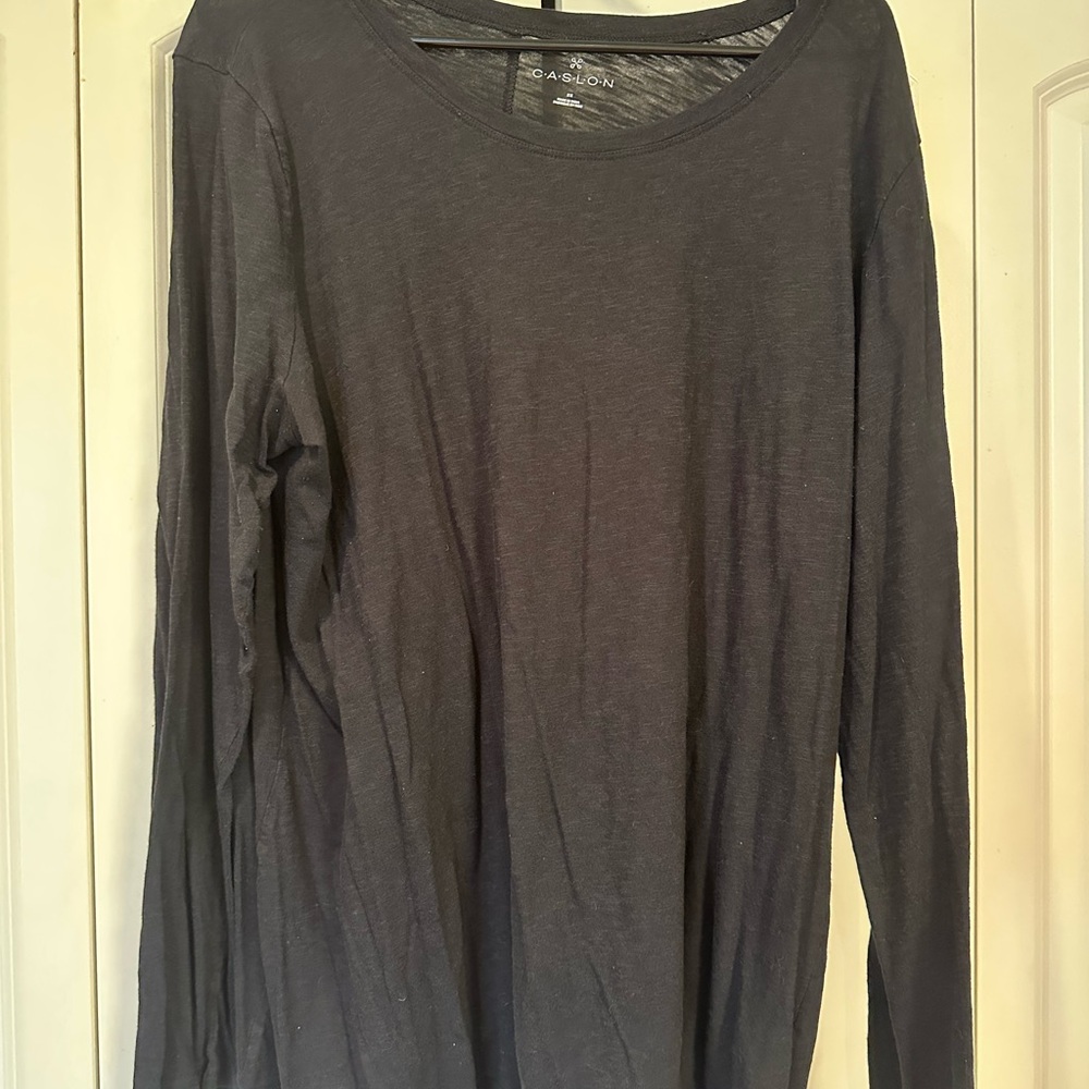 Caslon Women's Gray Long Sleeve Top